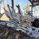 espeto sardinas Costa del Sol Malaga Fuengirola Los Boliches gastronomia