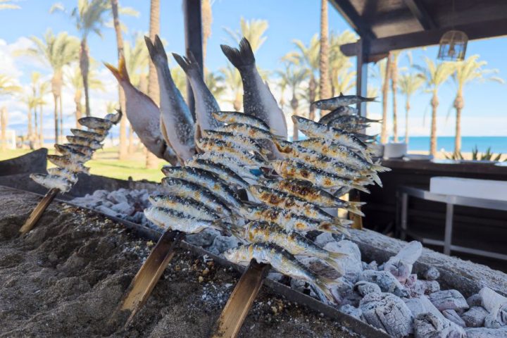 espeto sardinas Costa del Sol Malaga Fuengirola Los Boliches gastronomia
