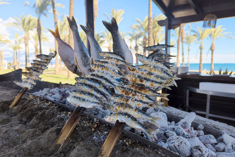espeto sardinas Costa del Sol Malaga Fuengirola Los Boliches gastronomia